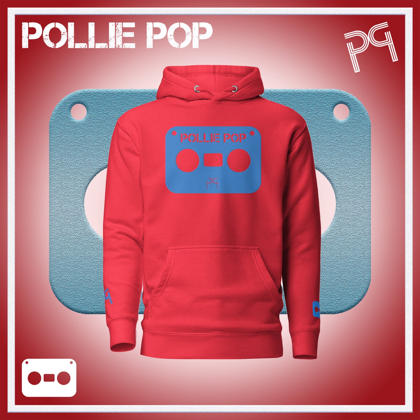 Big Teal Tape Hoodie