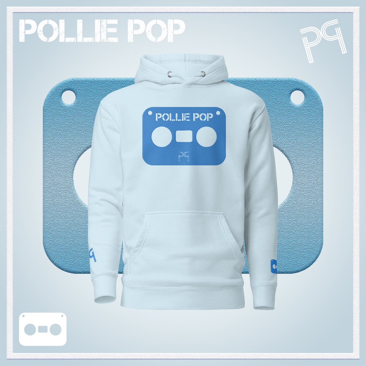 Big Teal Tape Hoodie