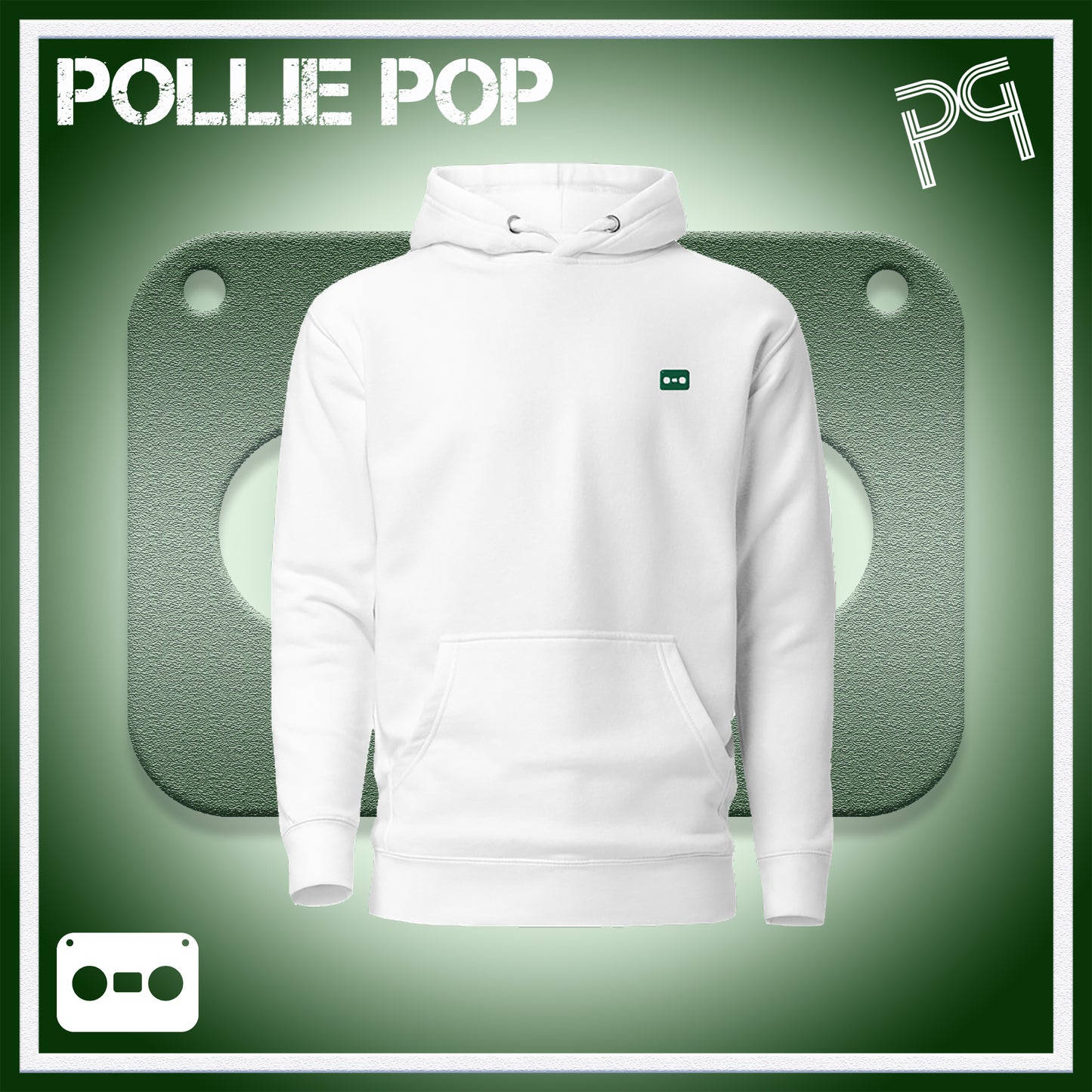 Dark Green Tape Hoodie