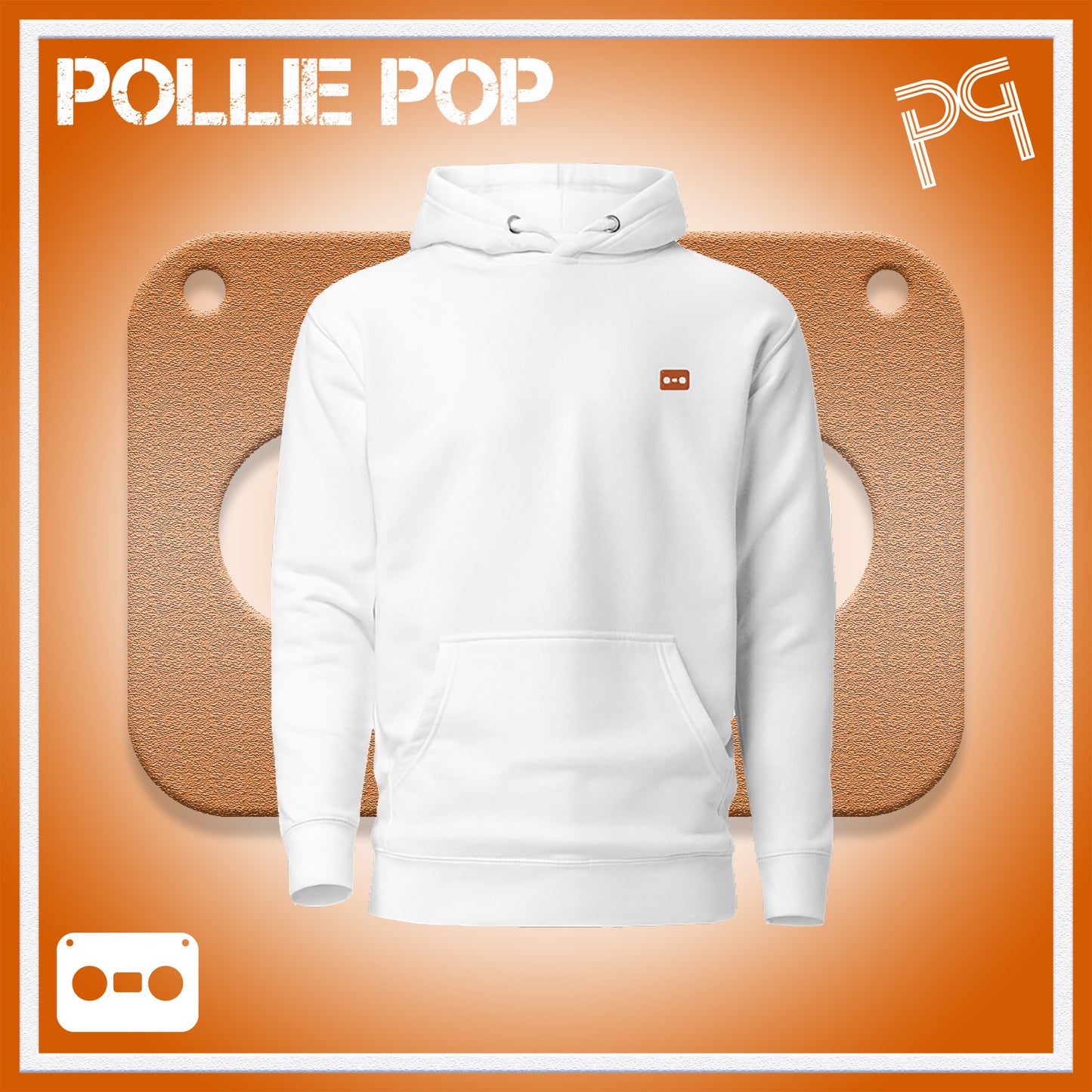 Orange Tape Hoodie