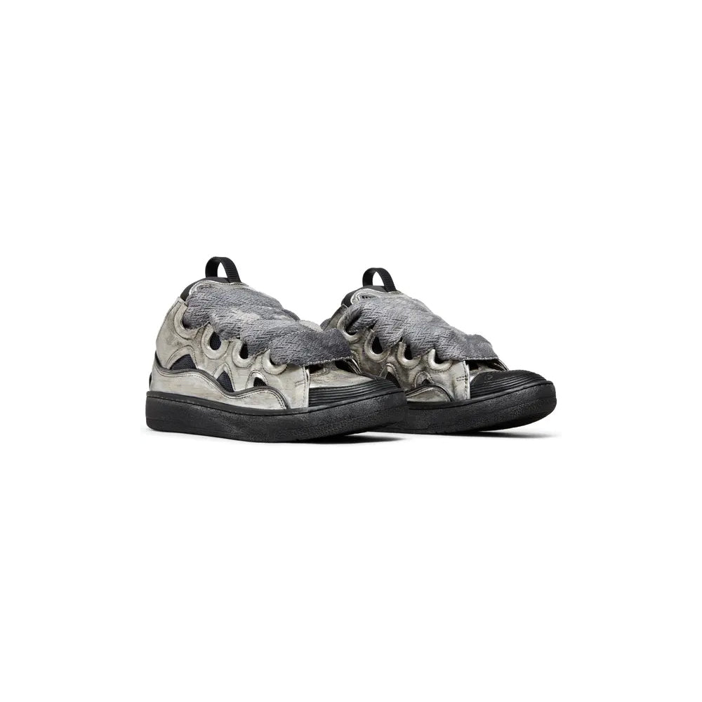 #Lanvin #Curb ##Sneakers #White #Anthracite