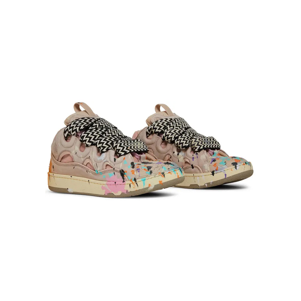 #GalleryDept x #Lanvin #Curb #Sneakers #PaintDrip #PalePink