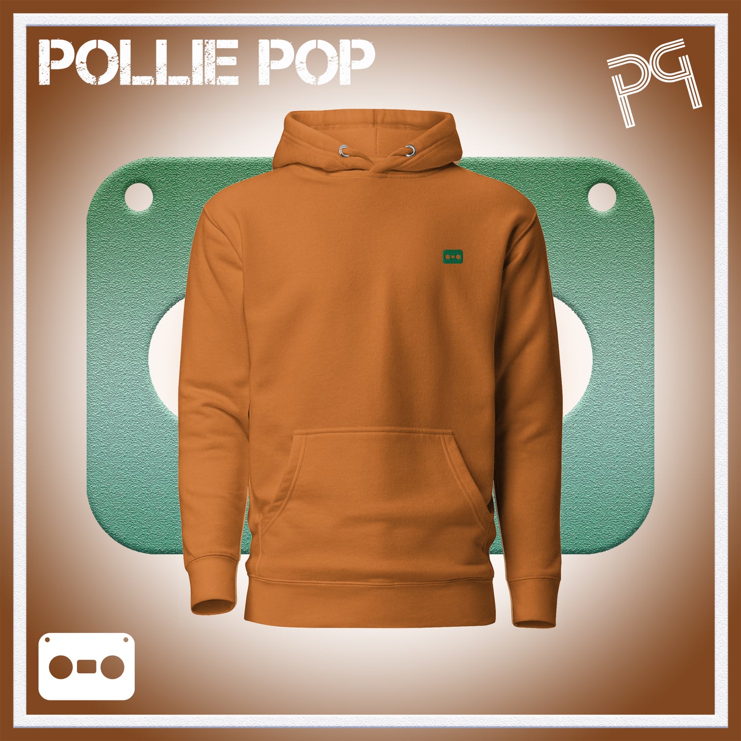 Dark Green Tape Hoodie