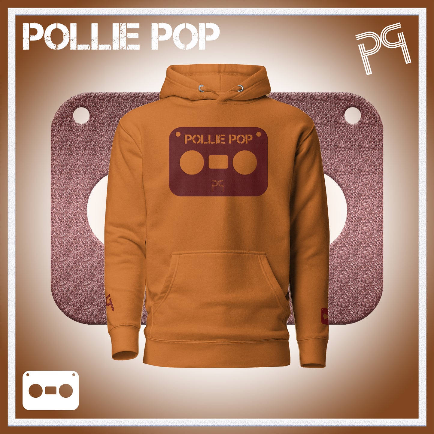 Big Wineberry Tape Hoodie