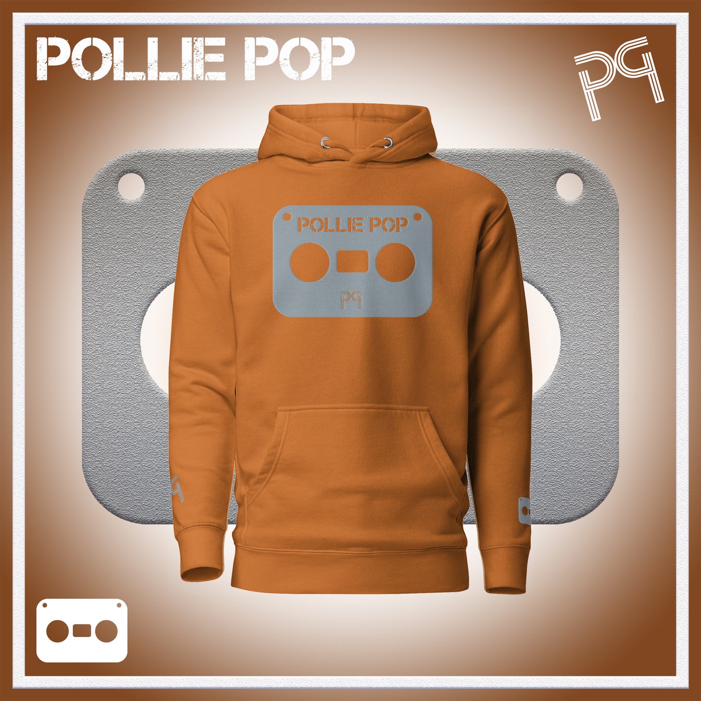 Big Ova Gray Tape Hoodie