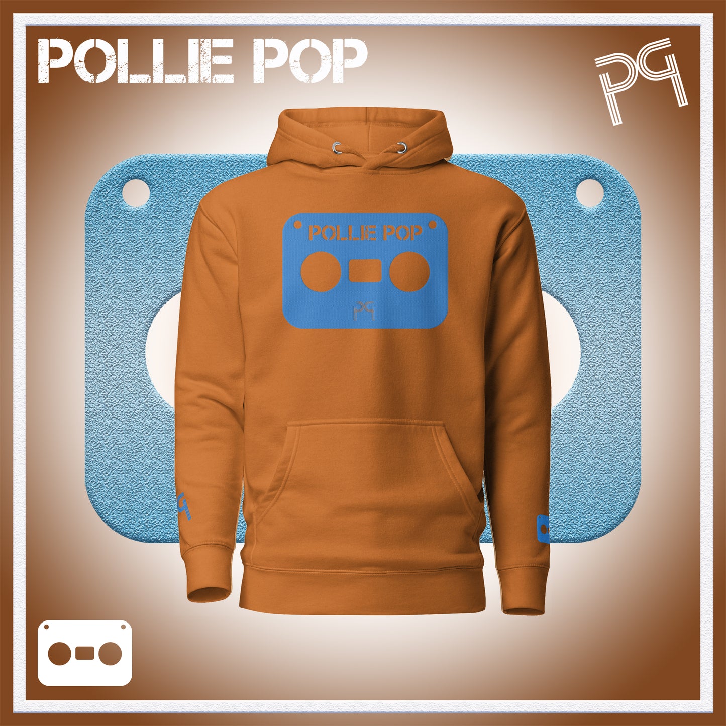 Big Teal Tape Hoodie