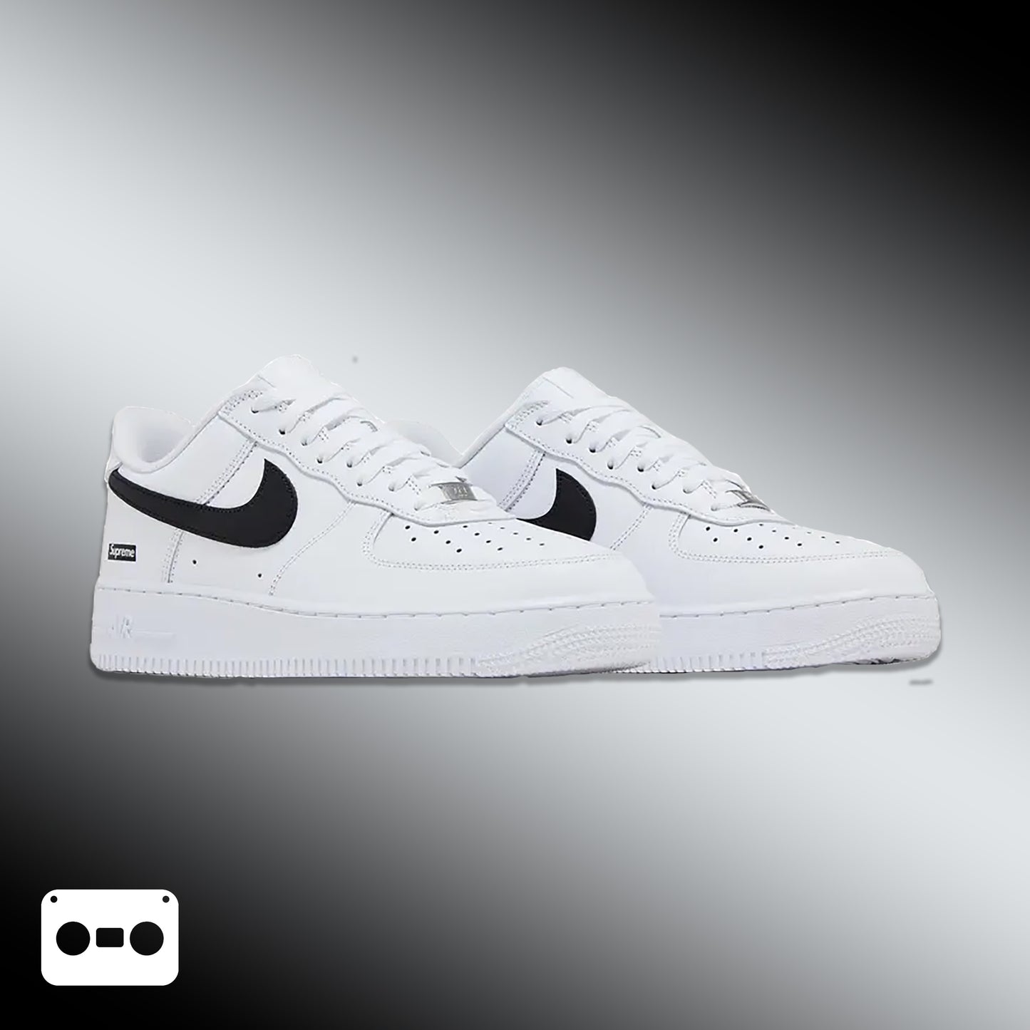 #AirForce1 #Supreme #BoxLogo #WhiteBlack