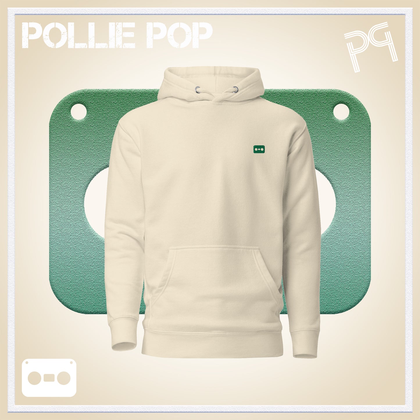 Dark Green Tape Hoodie