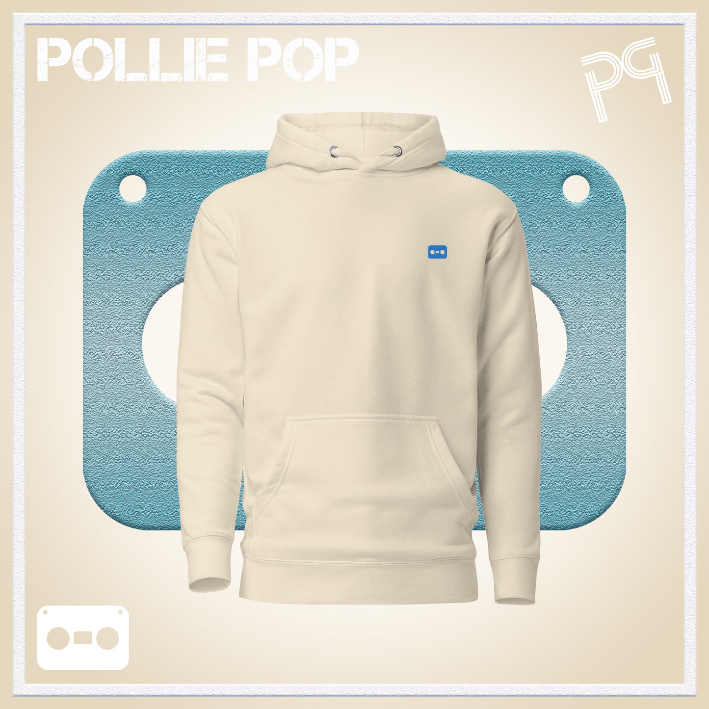 Teal Tape Hoodie