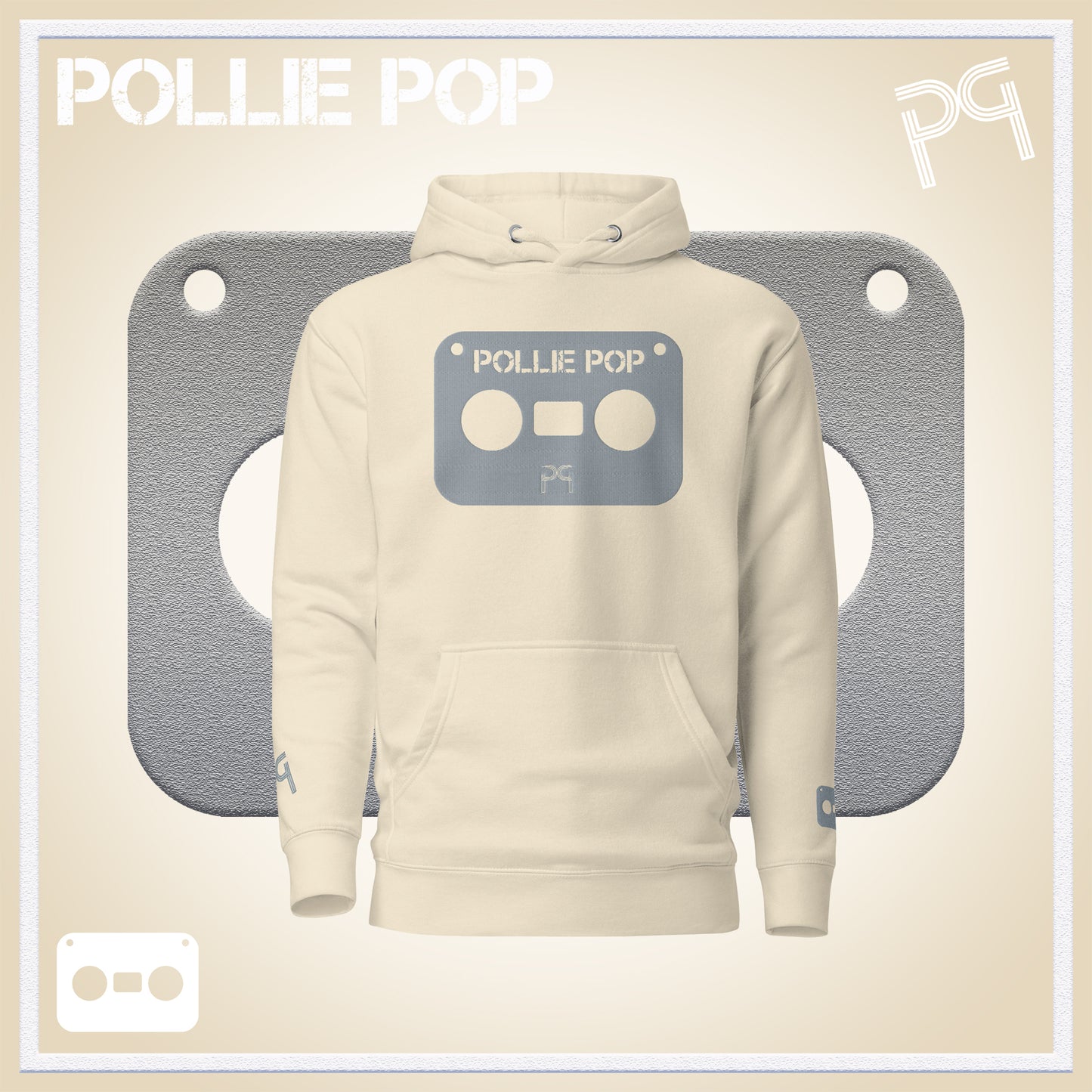 Big Ova Gray Tape Hoodie