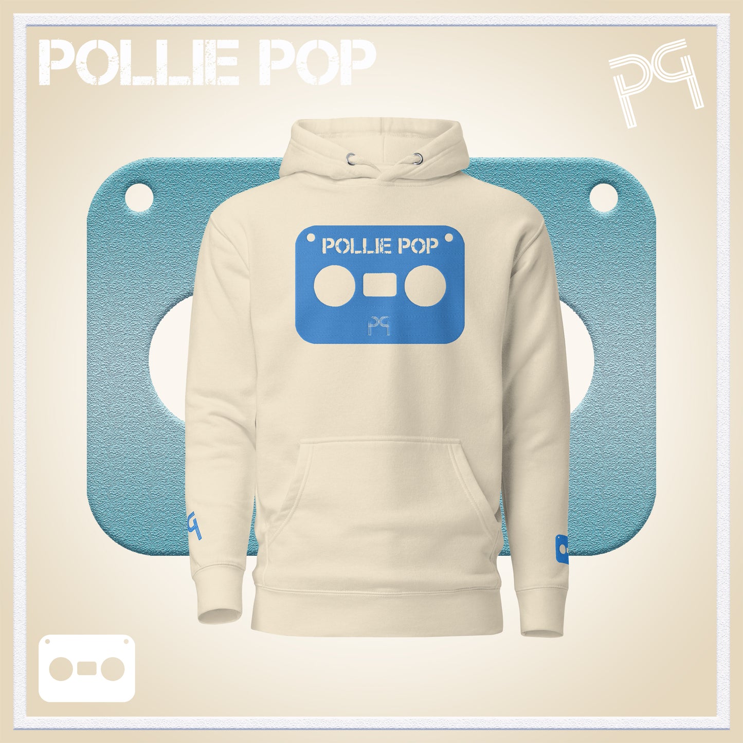 Big Teal Tape Hoodie