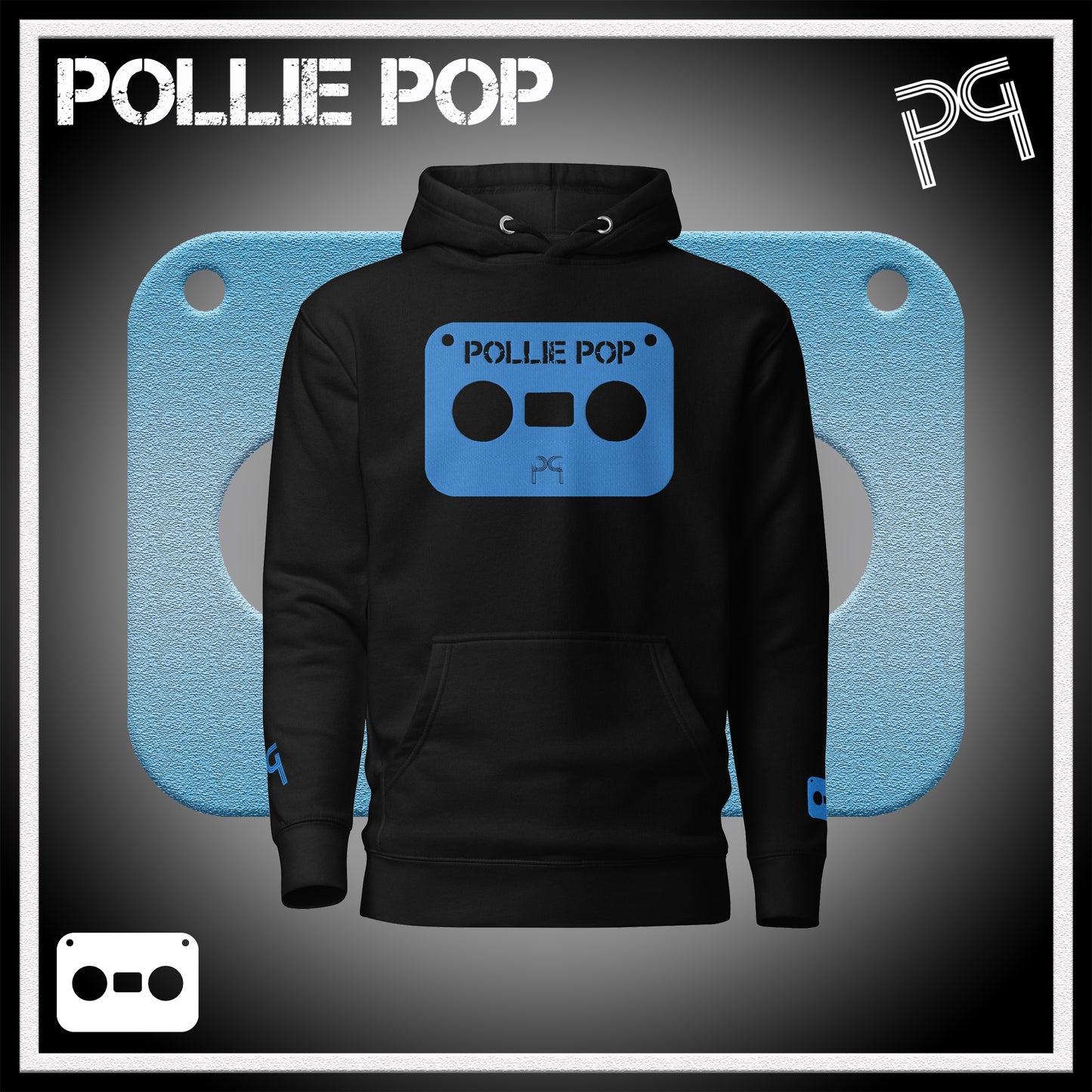 Big Teal Tape Hoodie