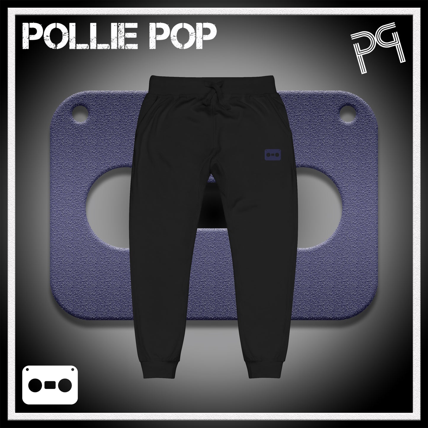 Navy Tape Joggers 4