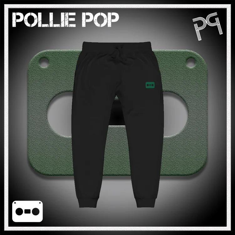 Dark Green Tape Joggers 4