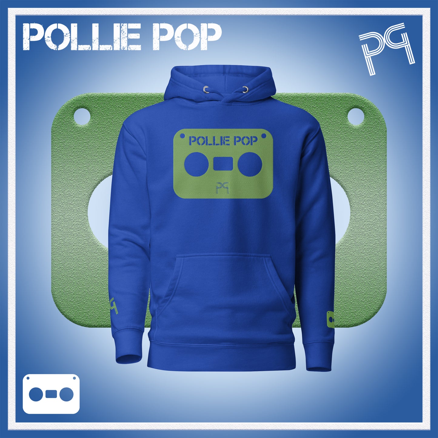 Big Light Green Tape Hoodie