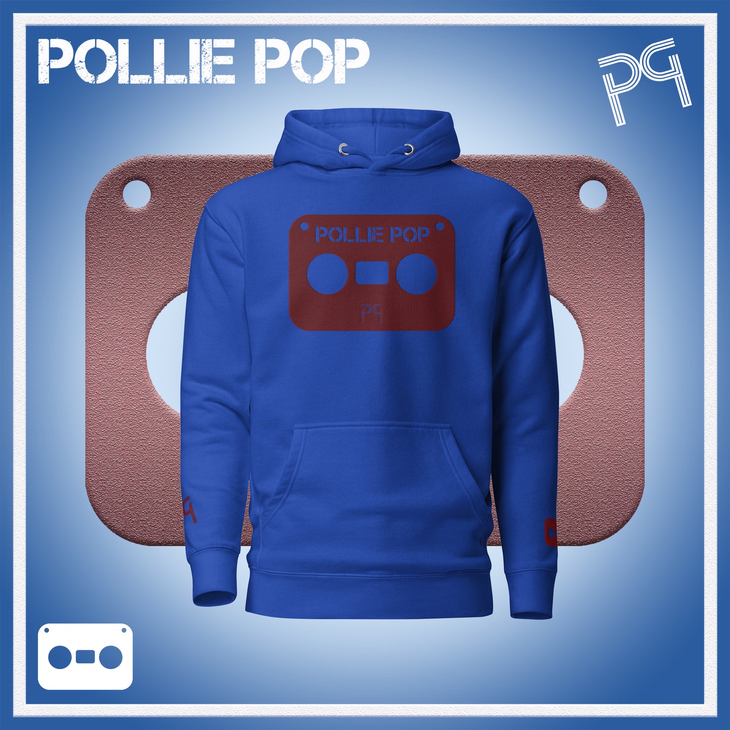 Big Wineberry Tape Hoodie