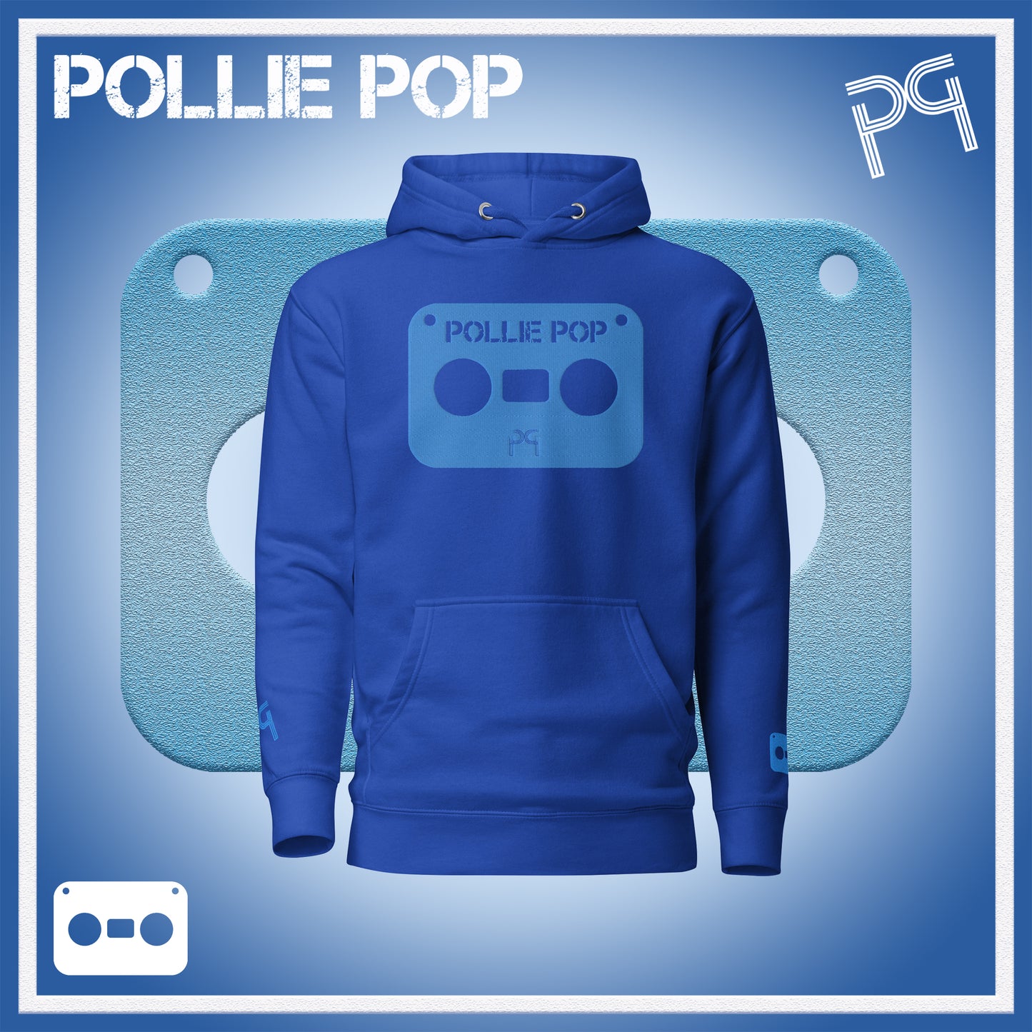Big Teal Tape Hoodie