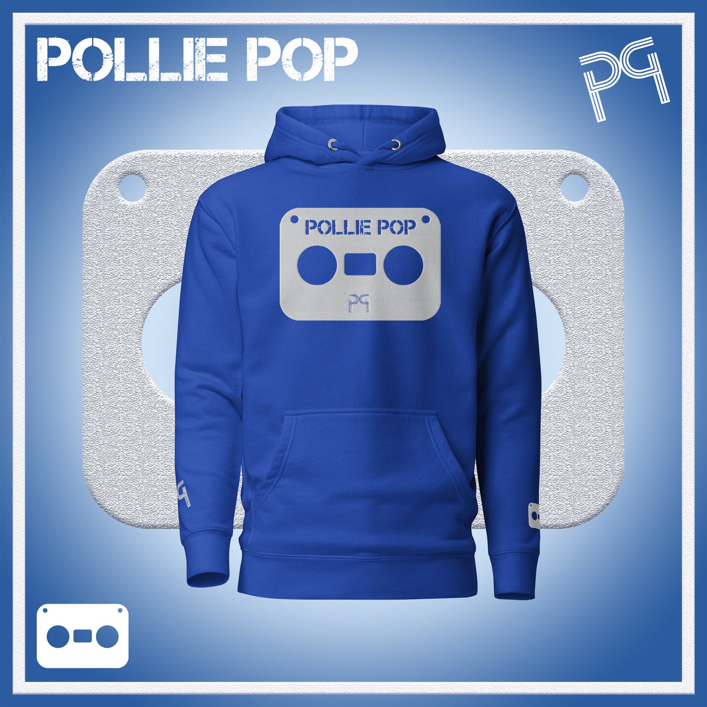 Big White Tape Hoodie