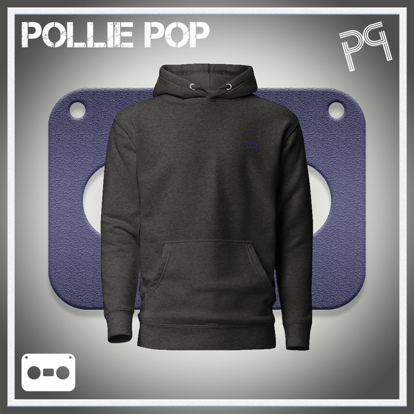 Navy Tape Hoodie 4