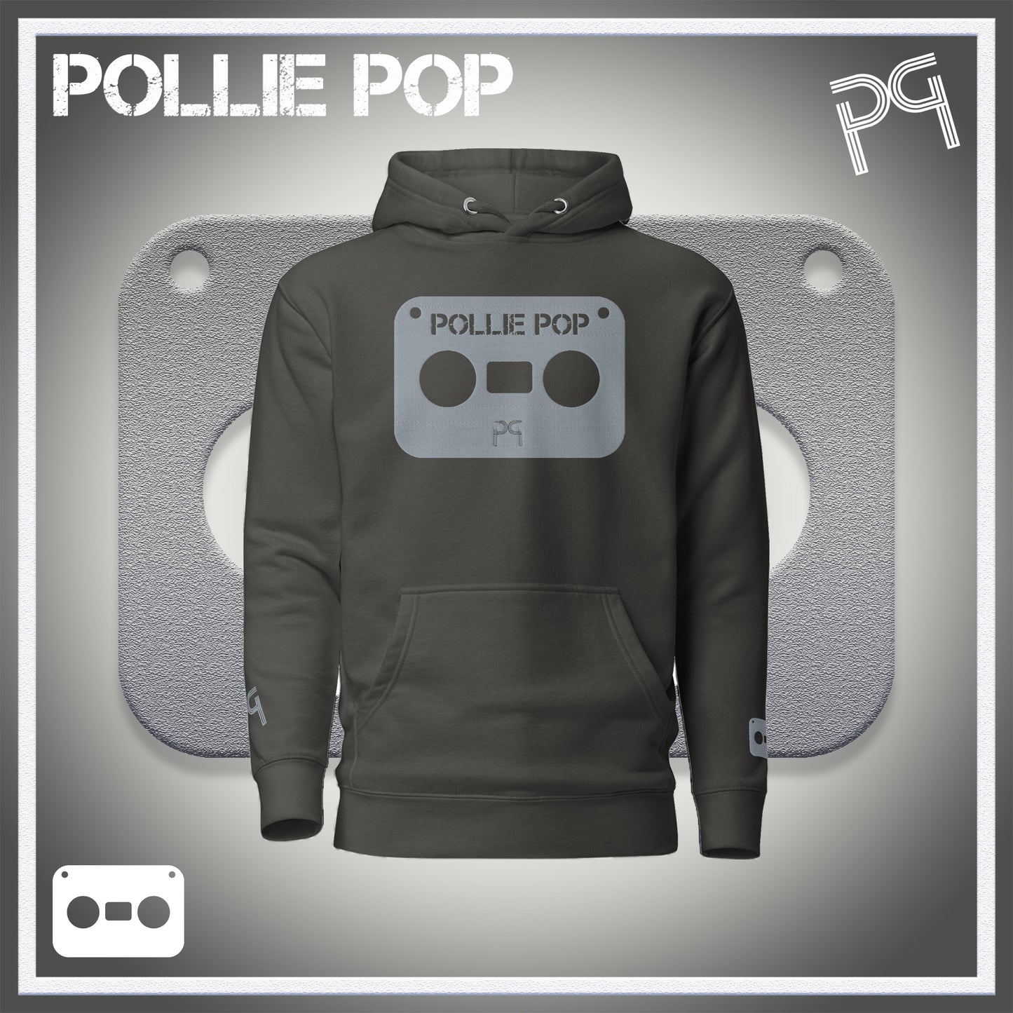 Big Ova Gray Tape Hoodie