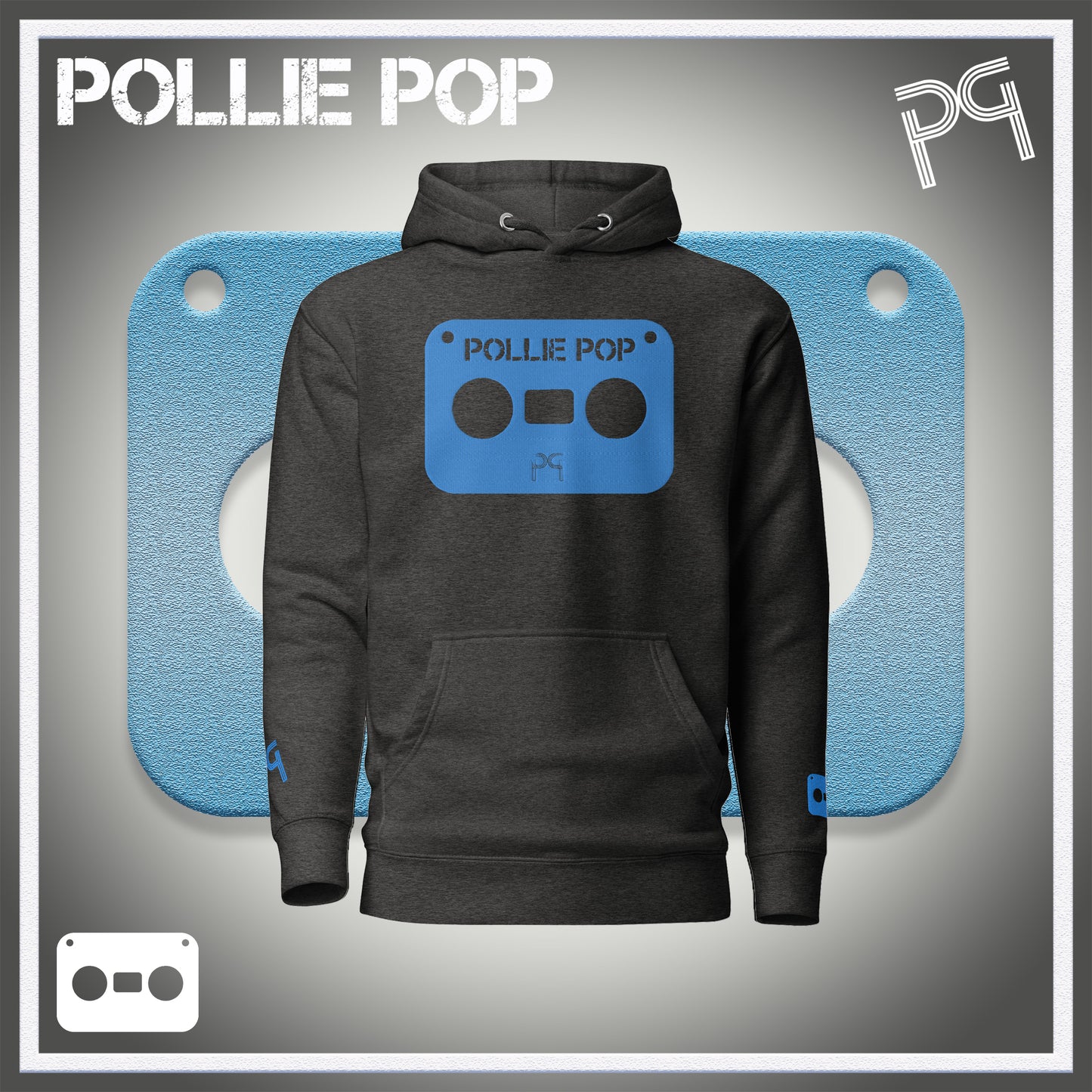 Big Teal Tape Hoodie