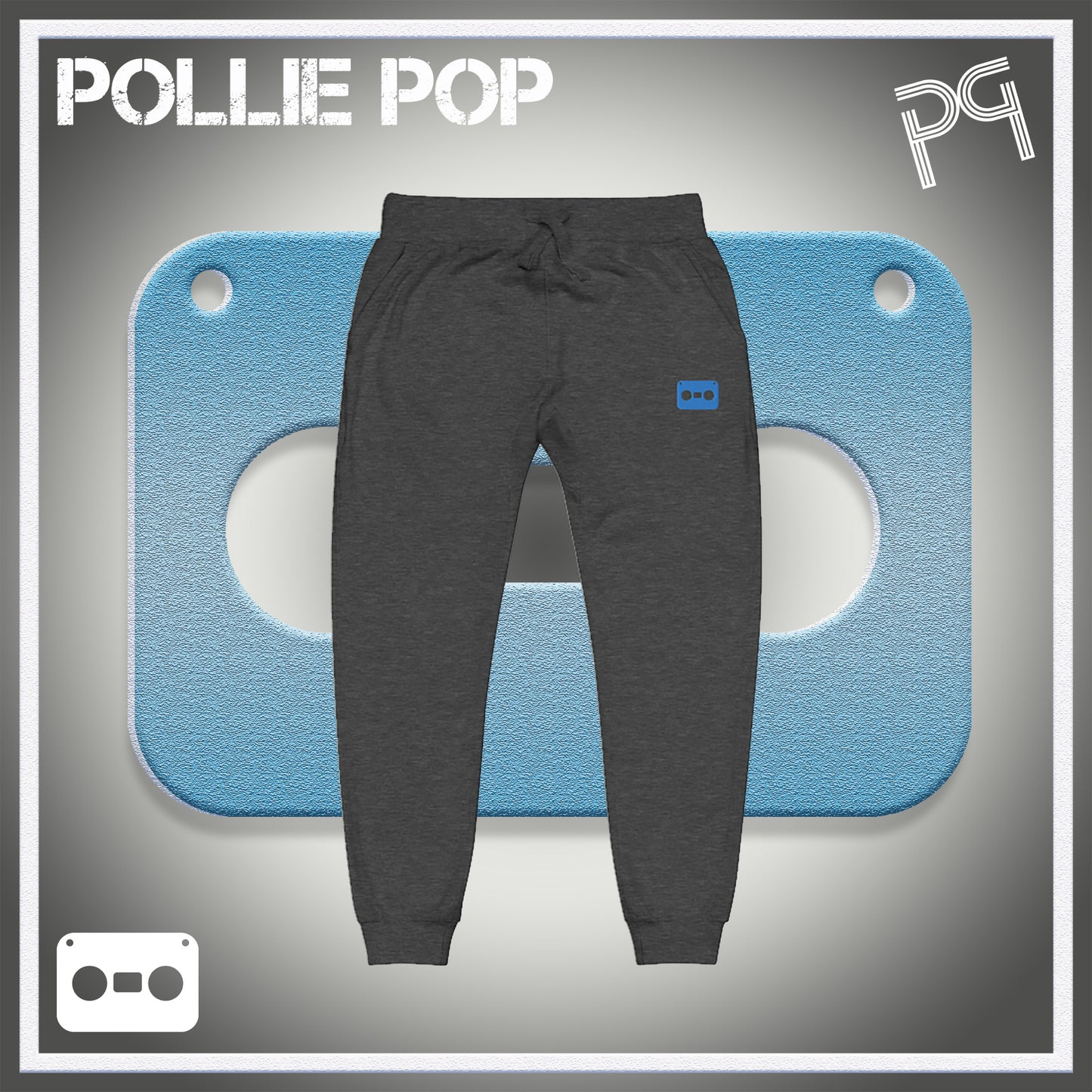 Teal Tape Joggers 4