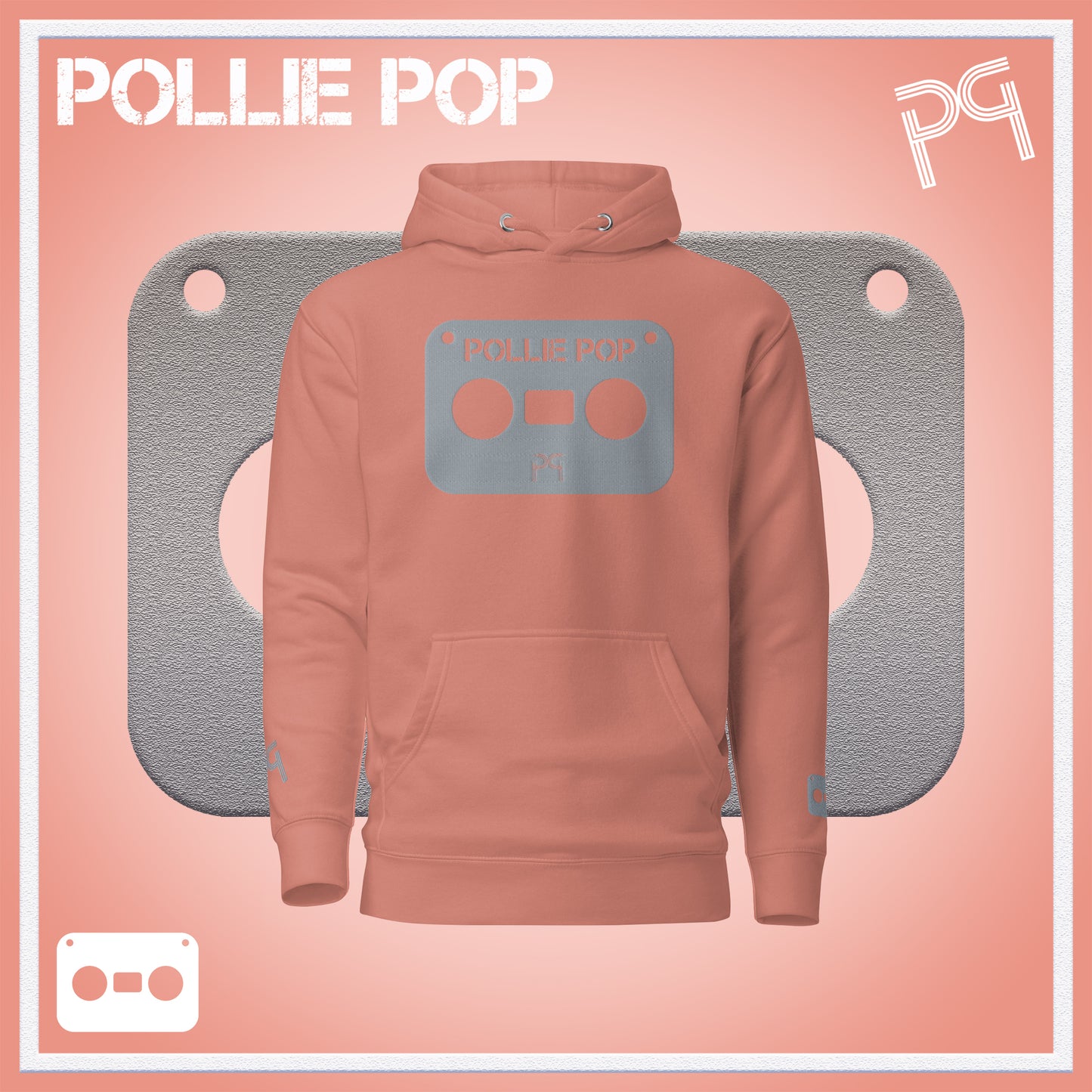 Big Ova Gray Tape Hoodie