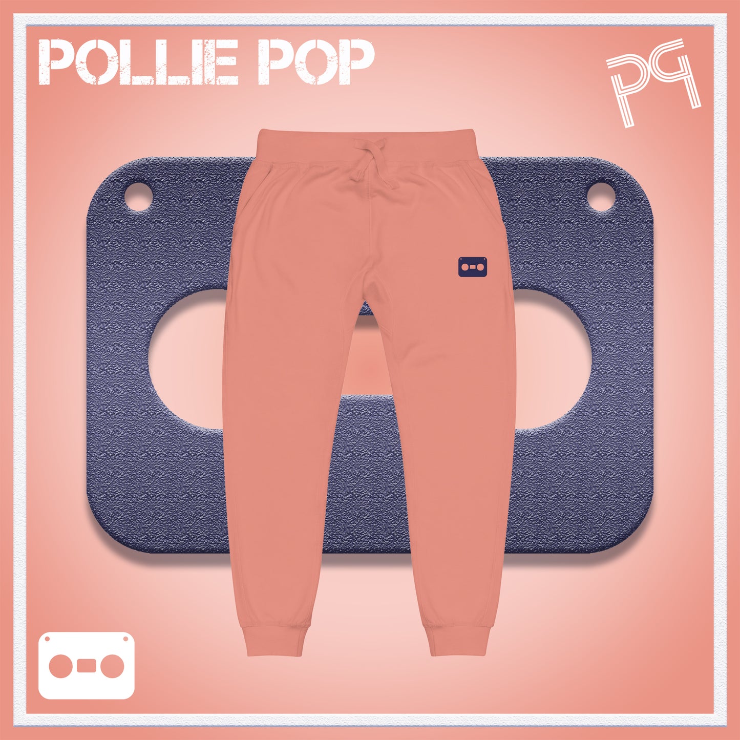 Navy Tape Joggers 4