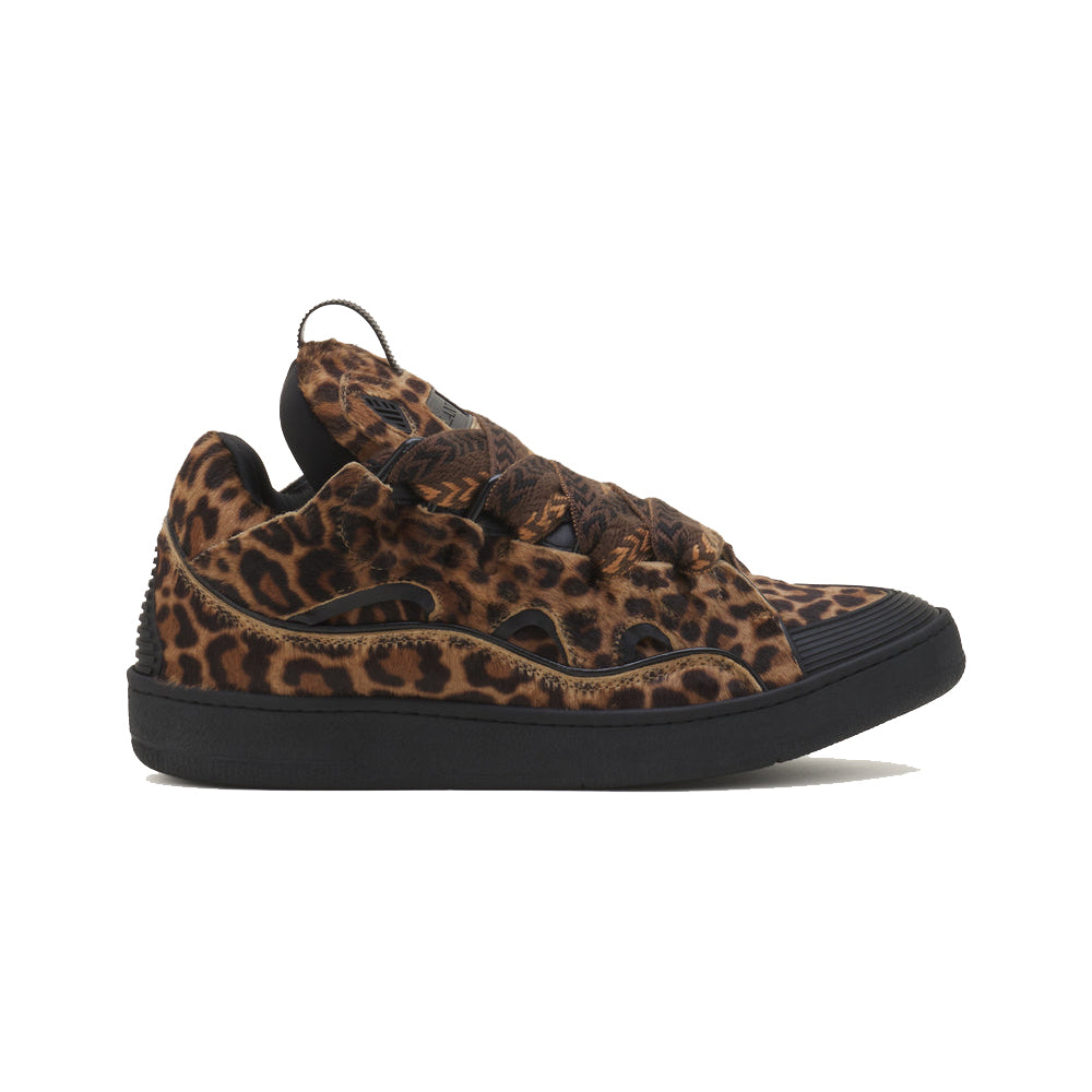 #Lanvin #Curb ##Sneakers #Brown #Pony