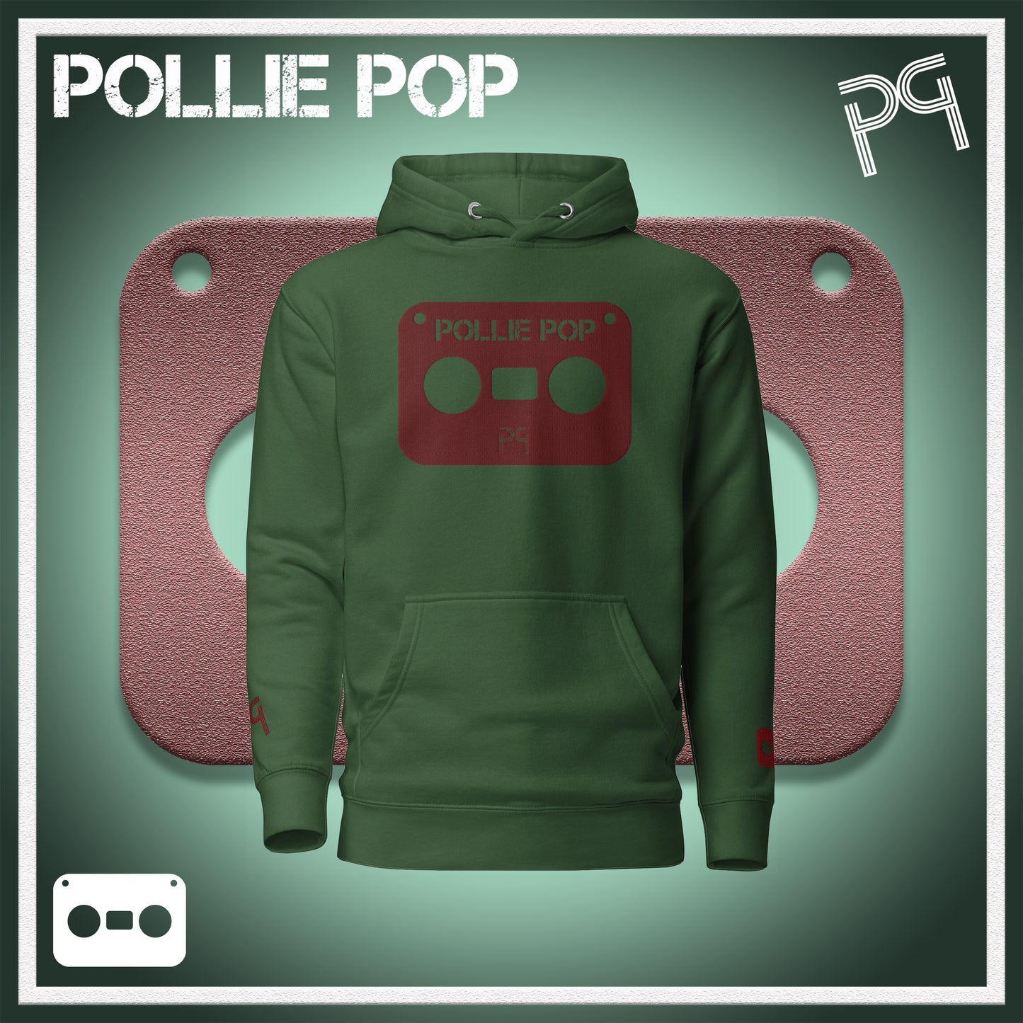 Big Wineberry Tape Hoodie