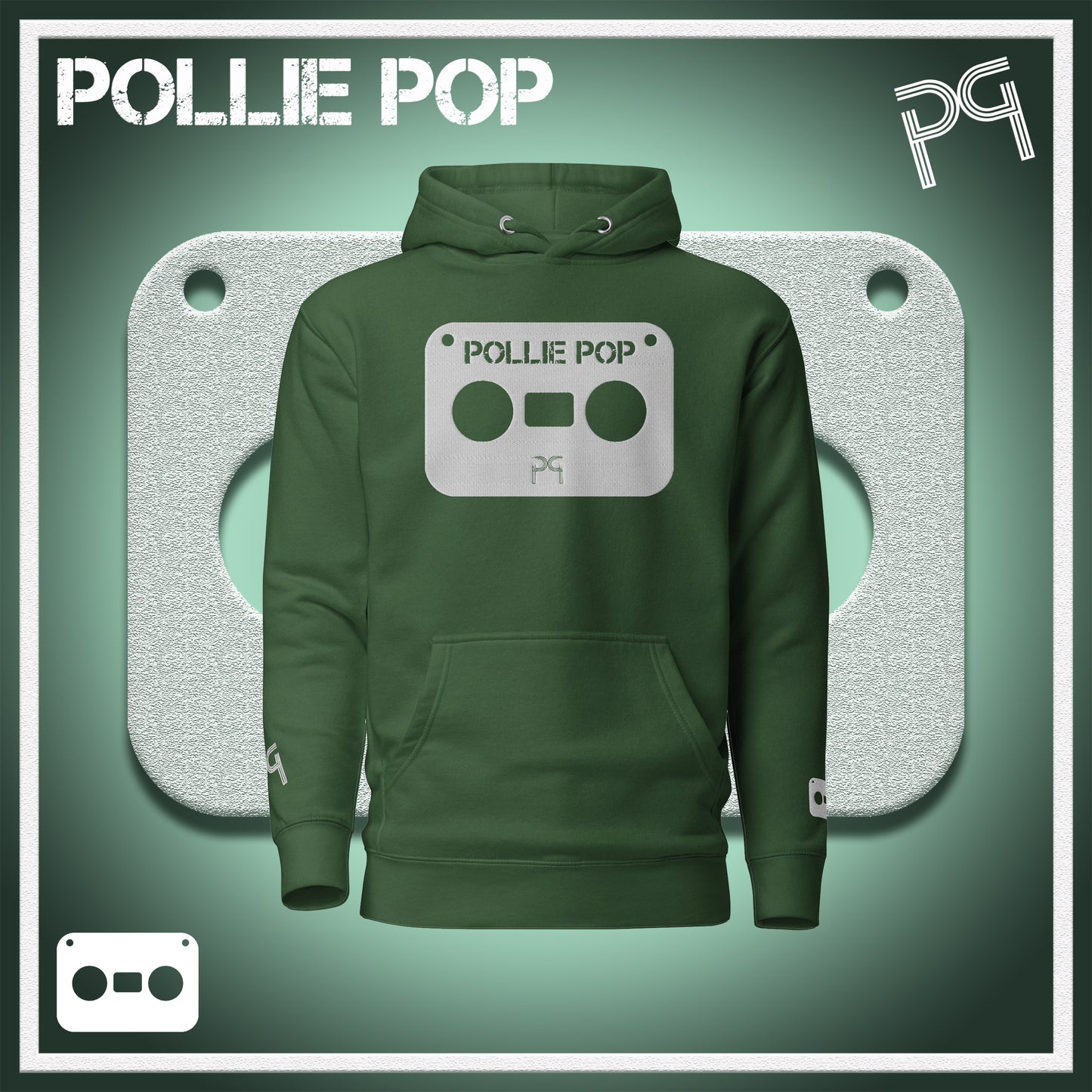 Big White Tape Hoodie