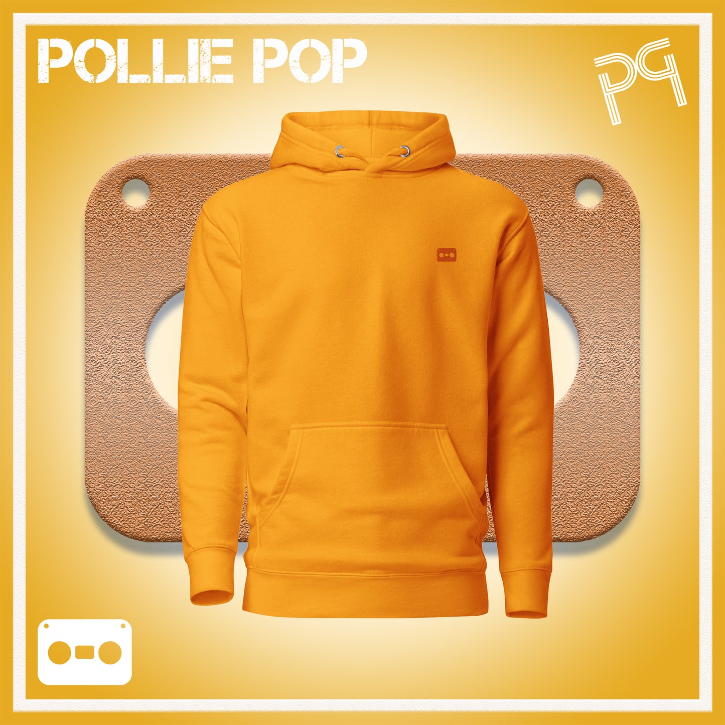 Orange Tape Hoodie