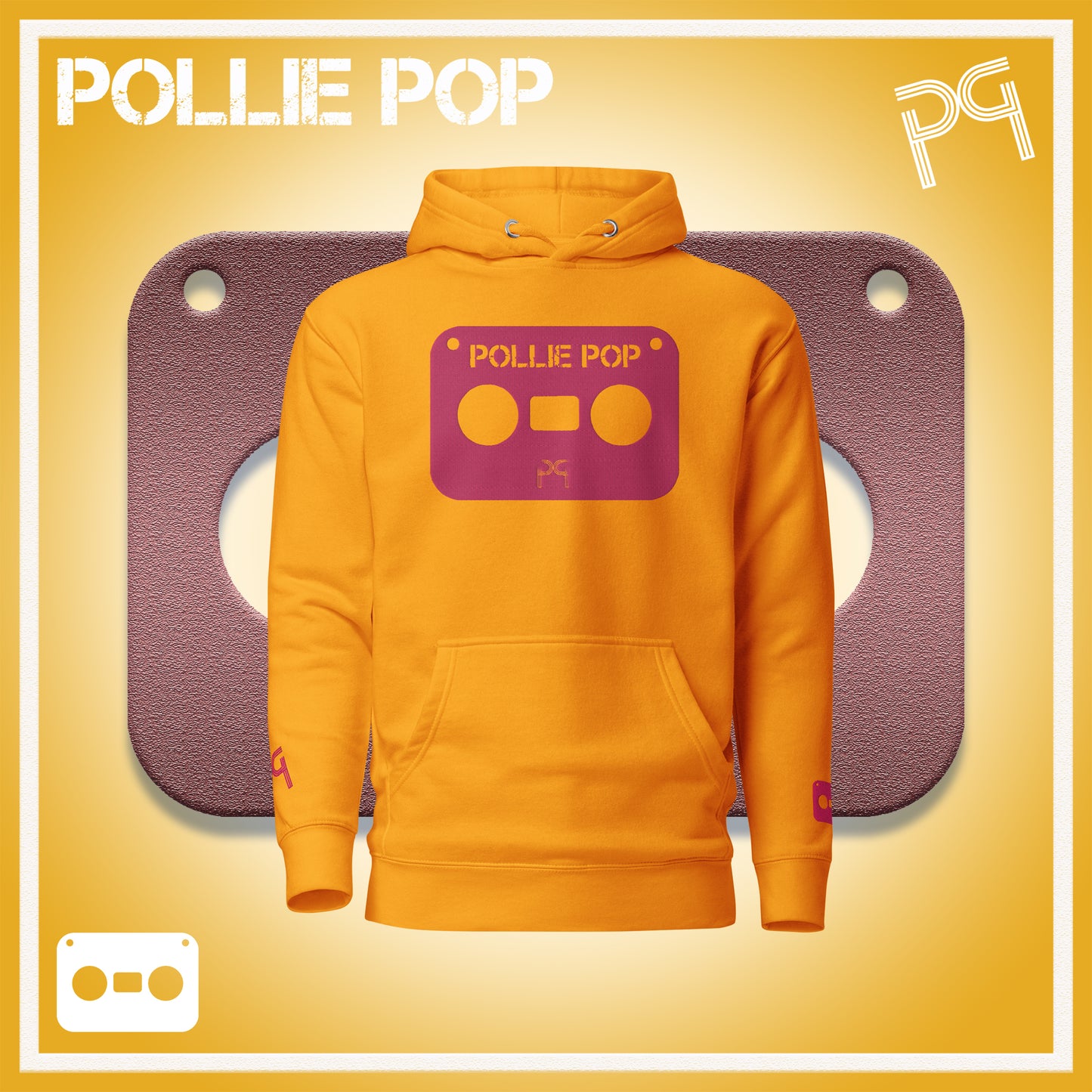 Big Wineberry Tape Hoodie
