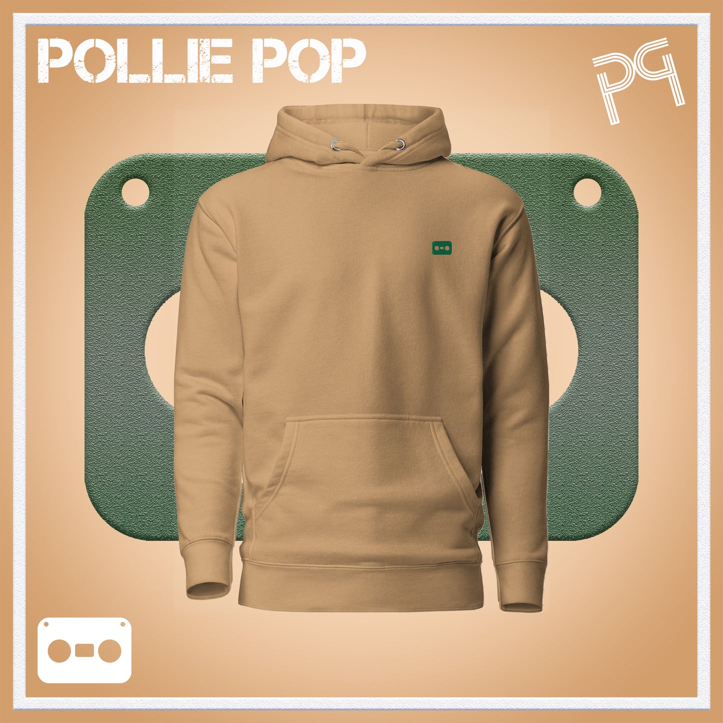 Dark Green Tape Hoodie