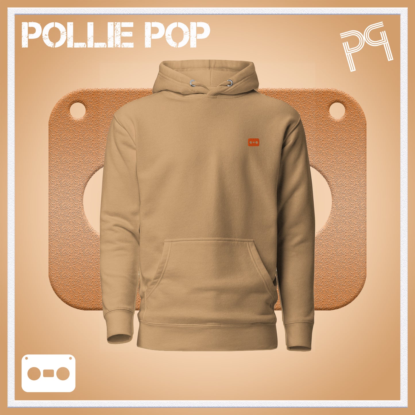 Orange Tape Hoodie