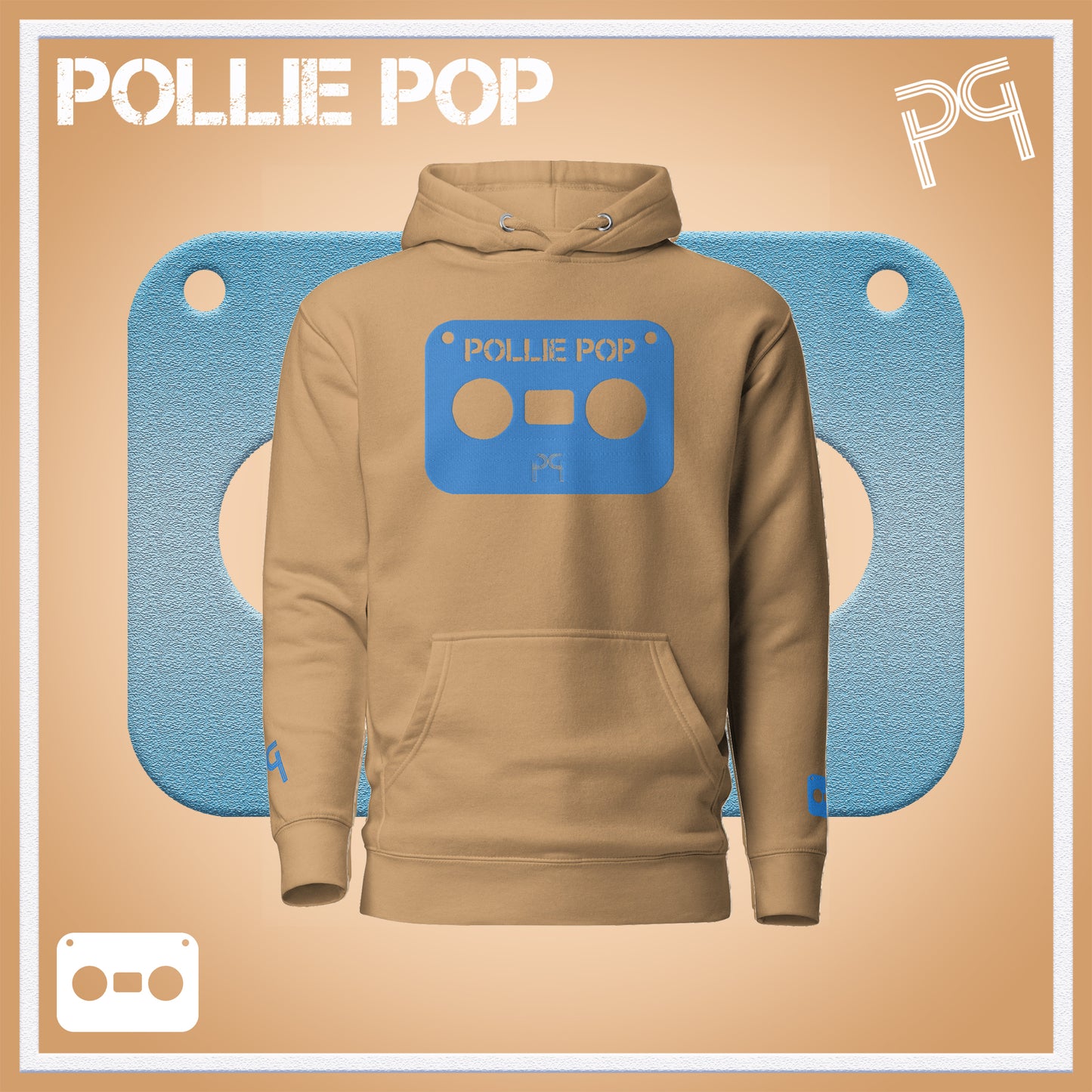 Big Teal Tape Hoodie