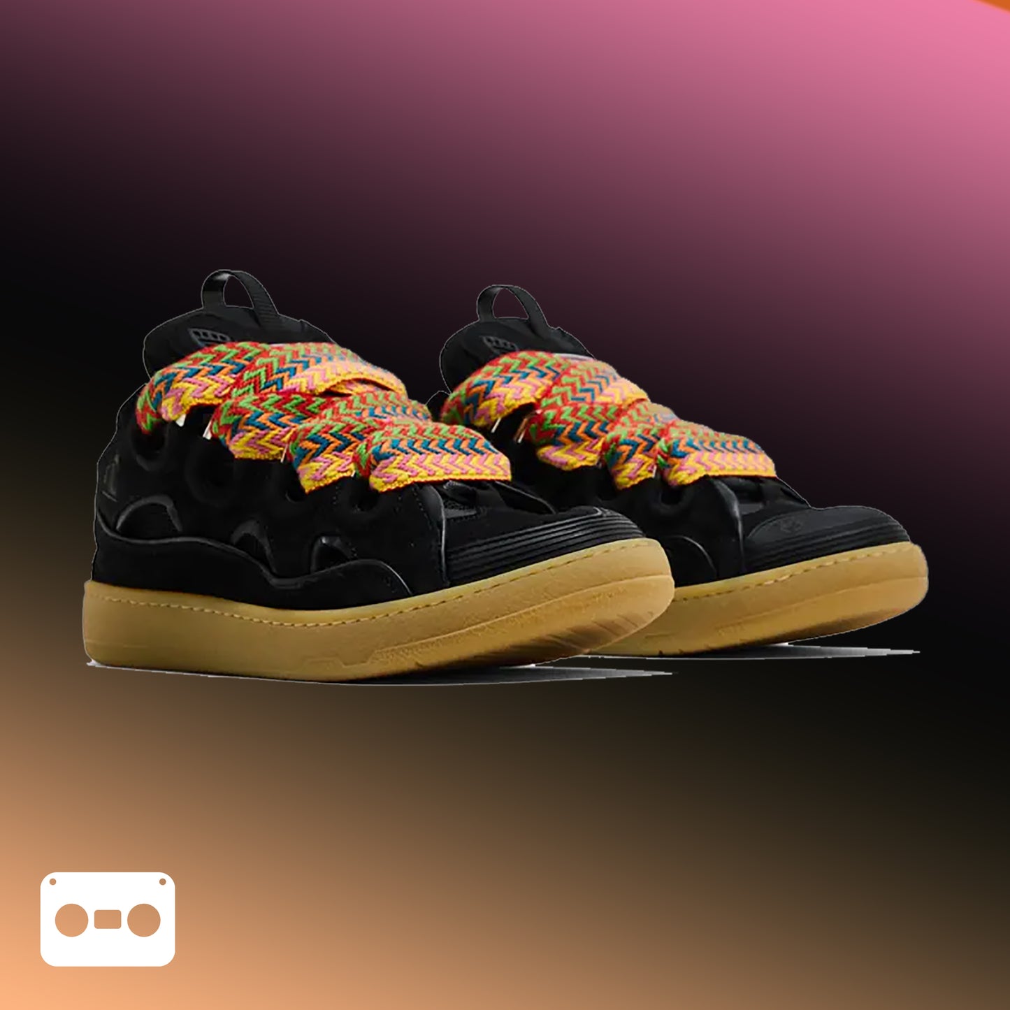 #Lanvin #Curb ##Sneakers #Black