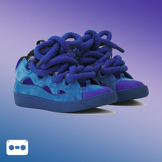 #Lanvin #Curb ##Sneakers #BlueBlack