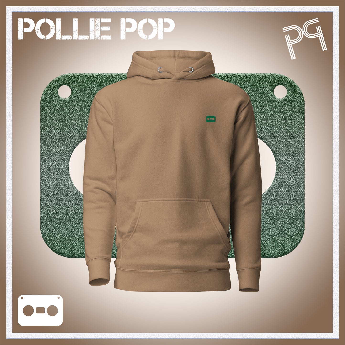 Dark Green Tape Hoodie