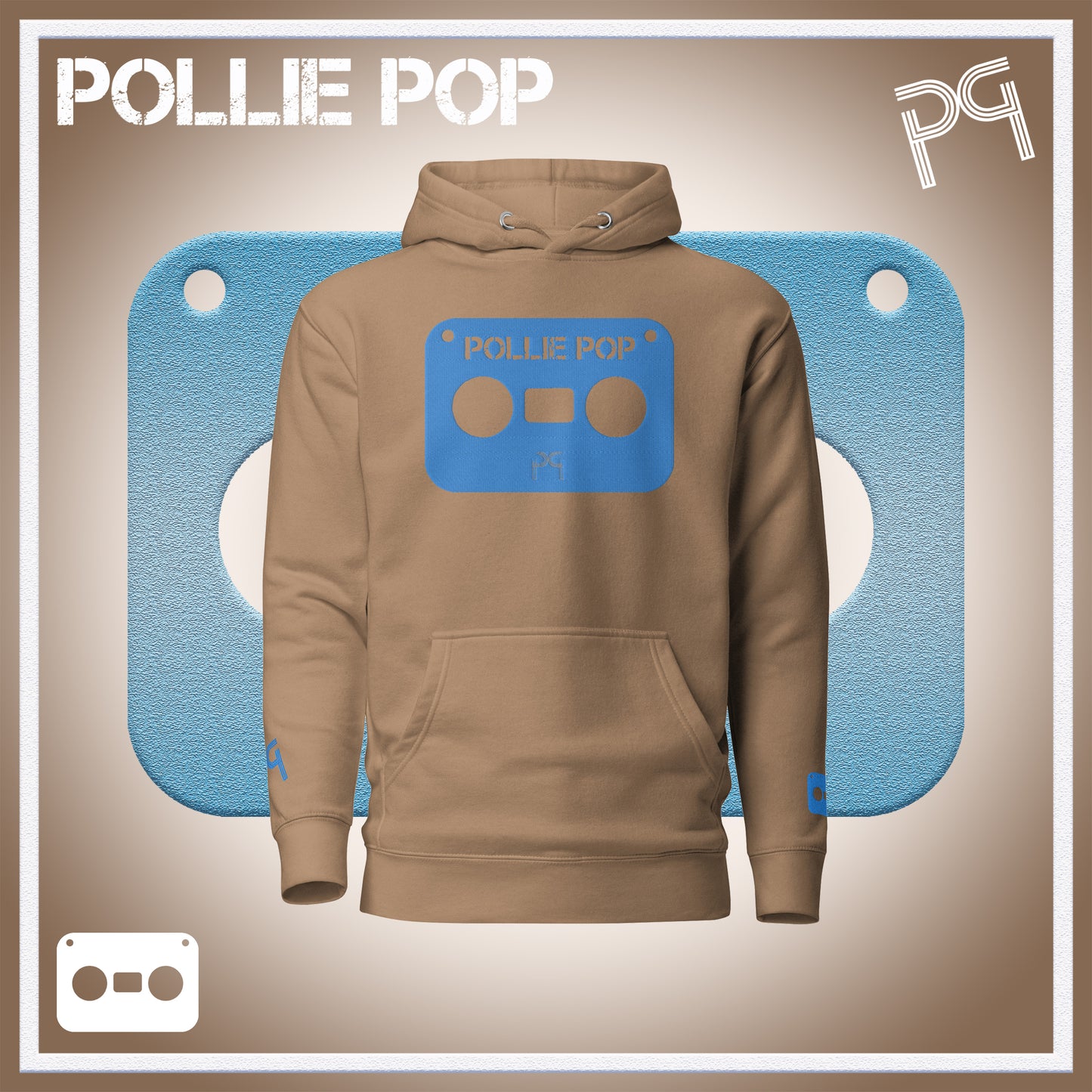 Big Teal Tape Hoodie