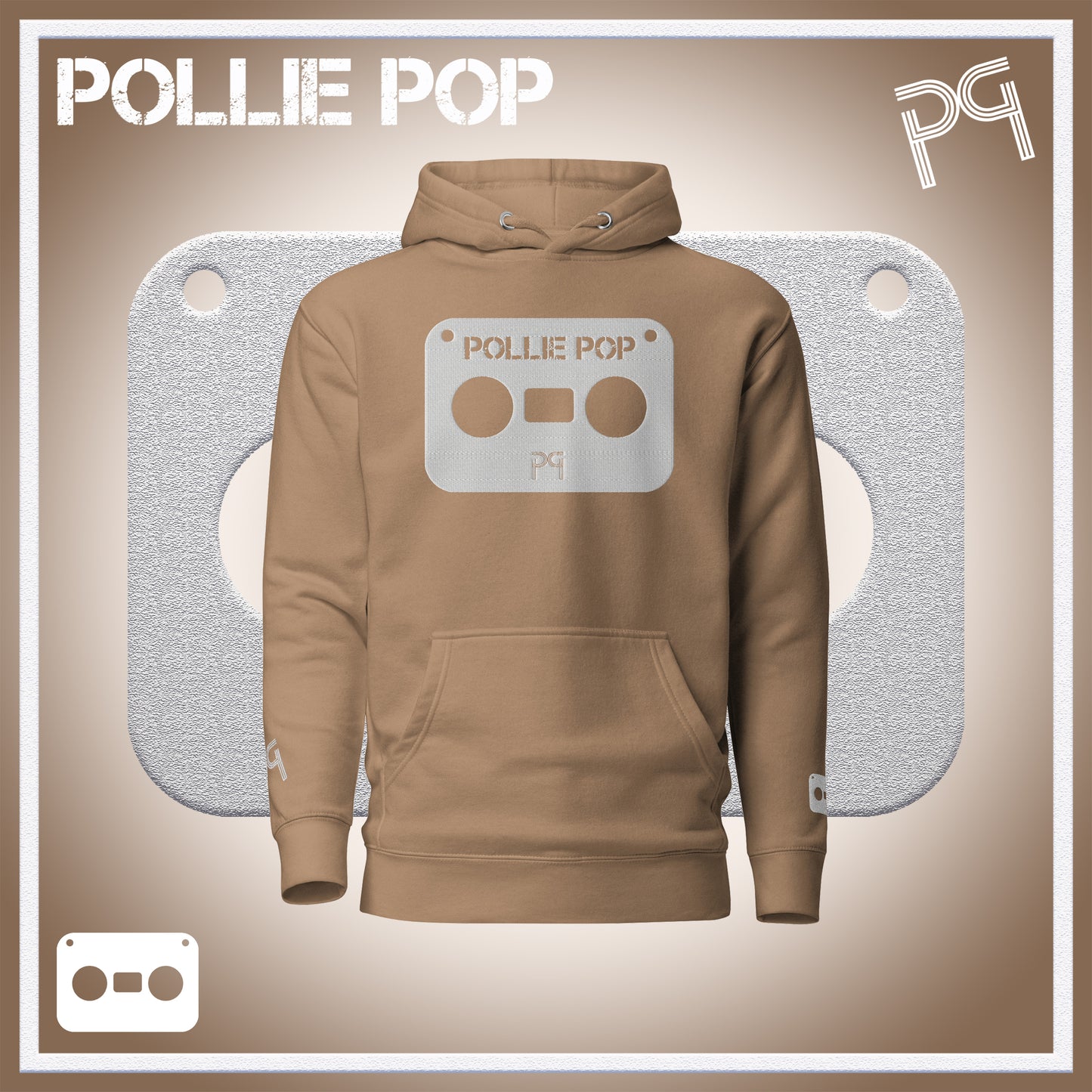 Big White Tape Hoodie