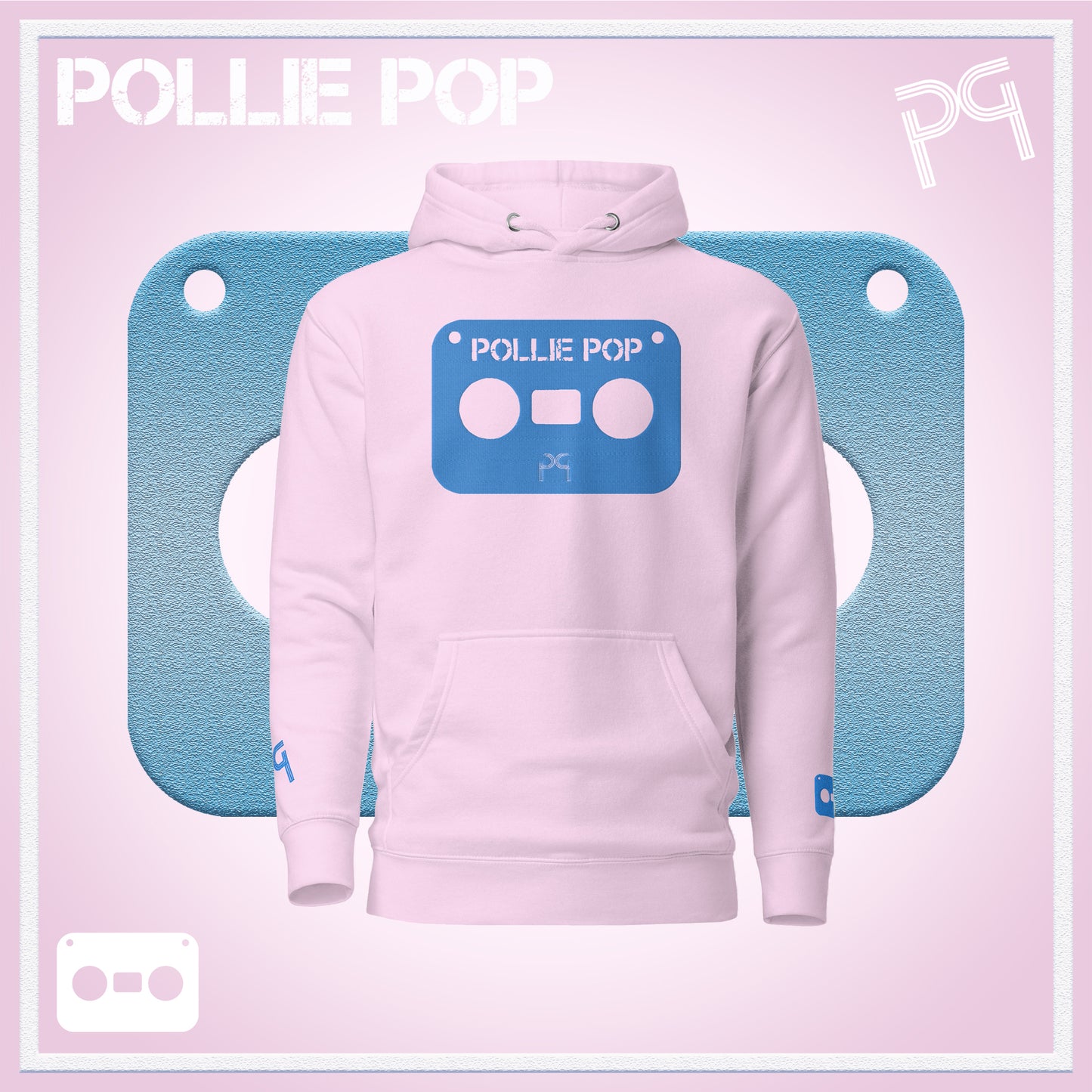 Big Teal Tape Hoodie