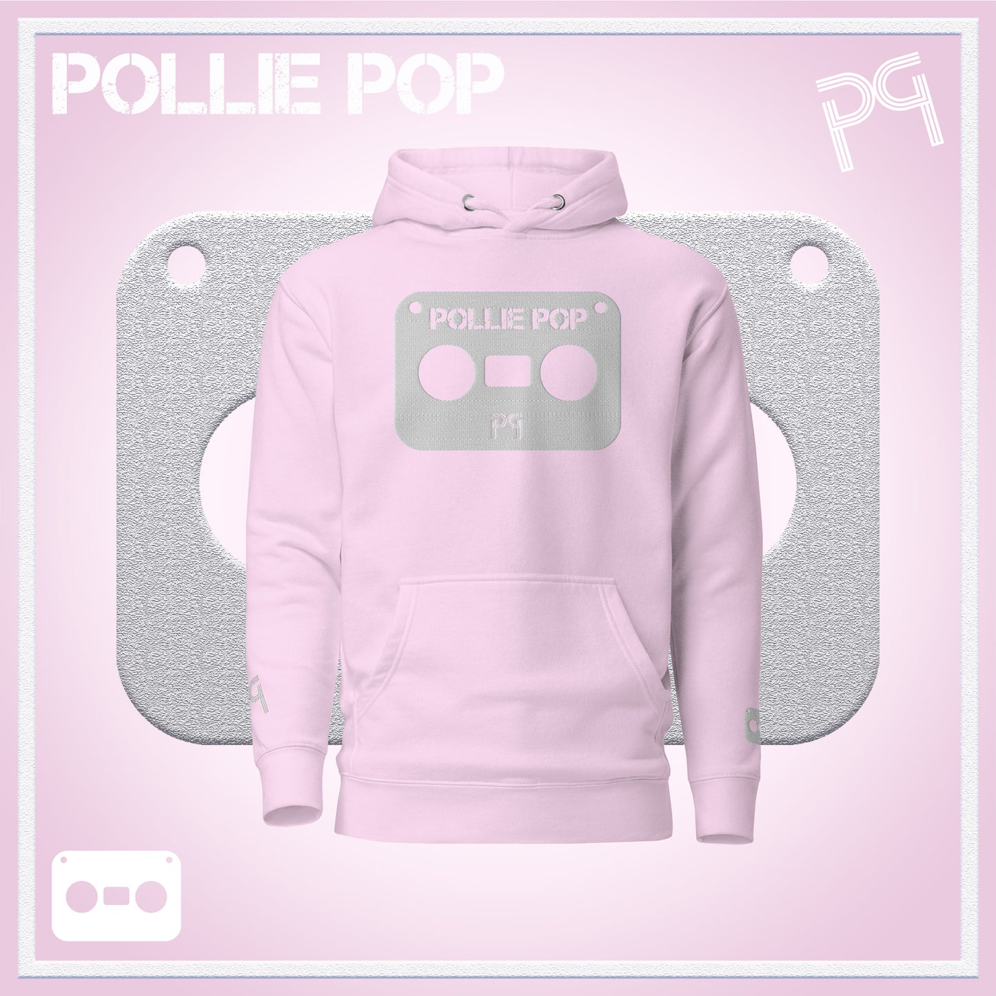 Big White Tape Hoodie