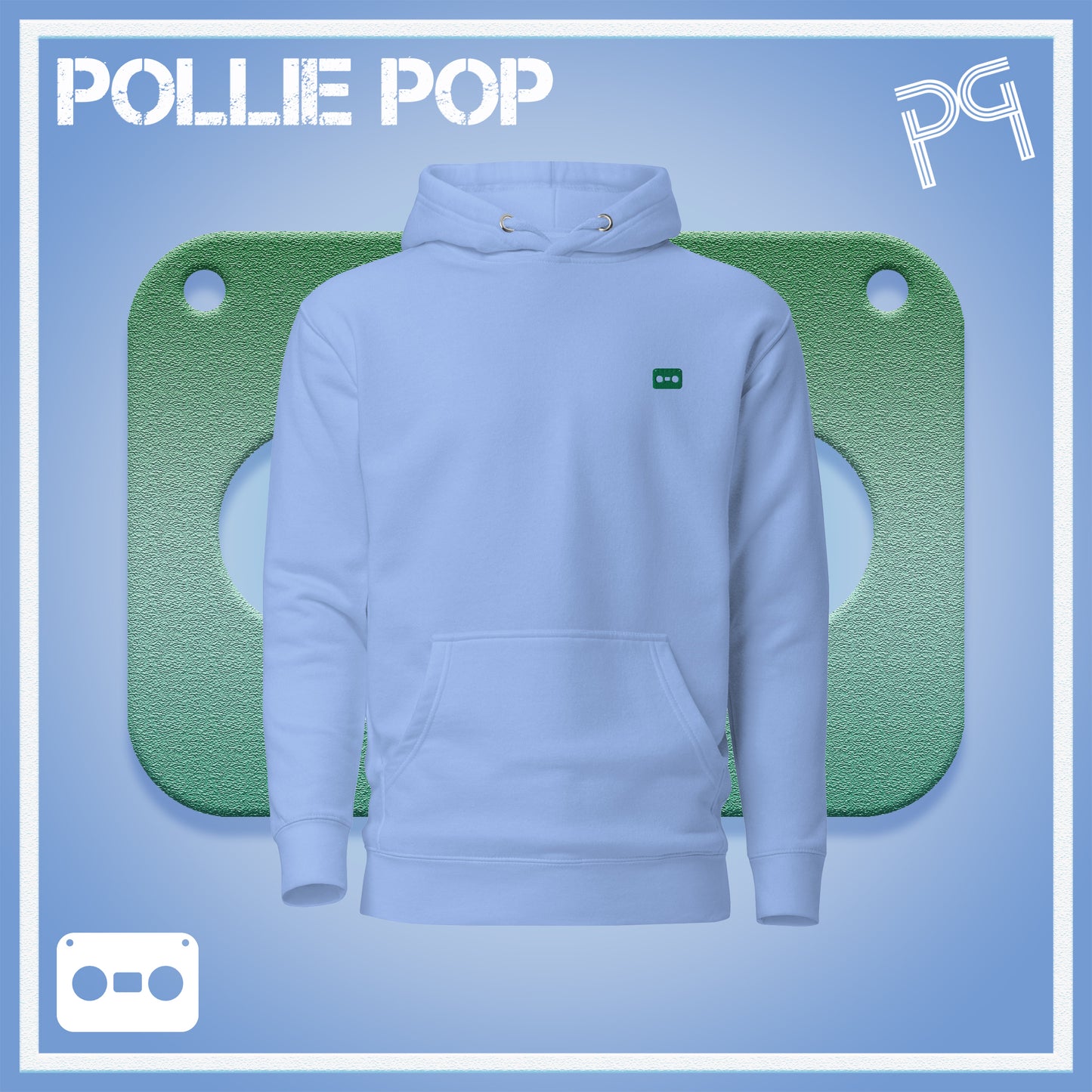 Dark Green Tape Hoodie