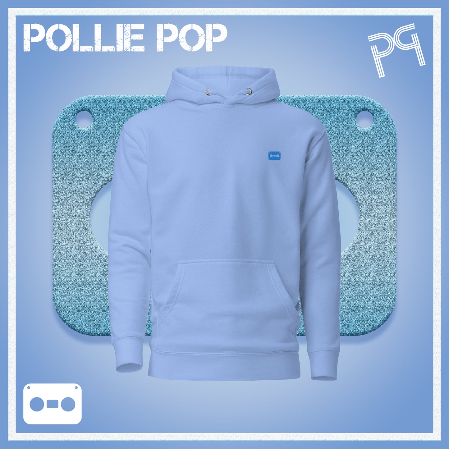 Teal Tape Hoodie