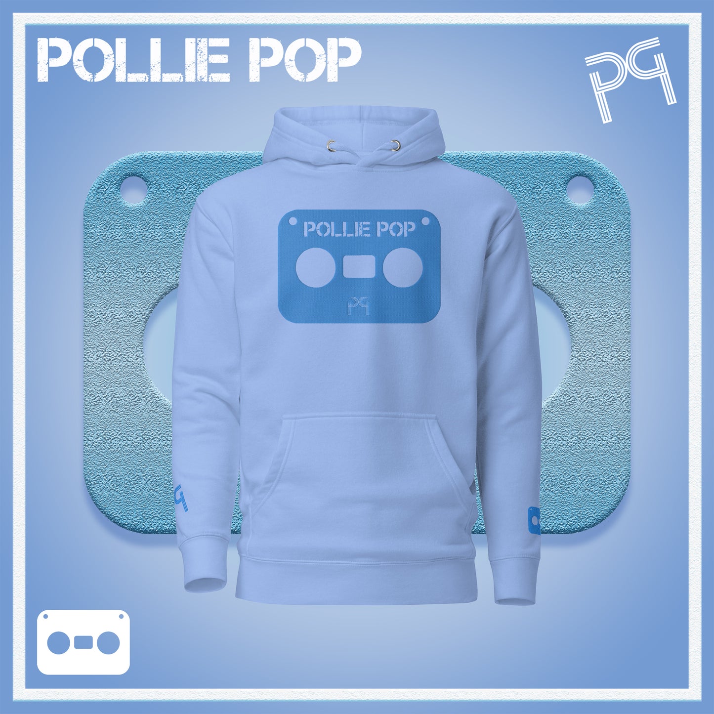 Big Teal Tape Hoodie