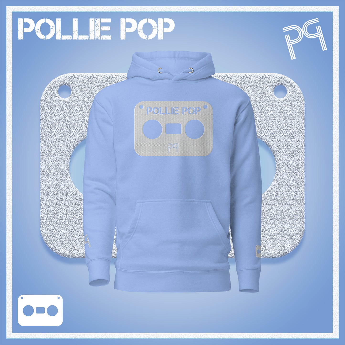 Big White Tape Hoodie