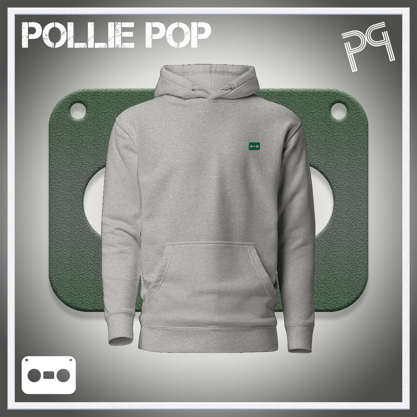 Dark Green Tape Hoodie