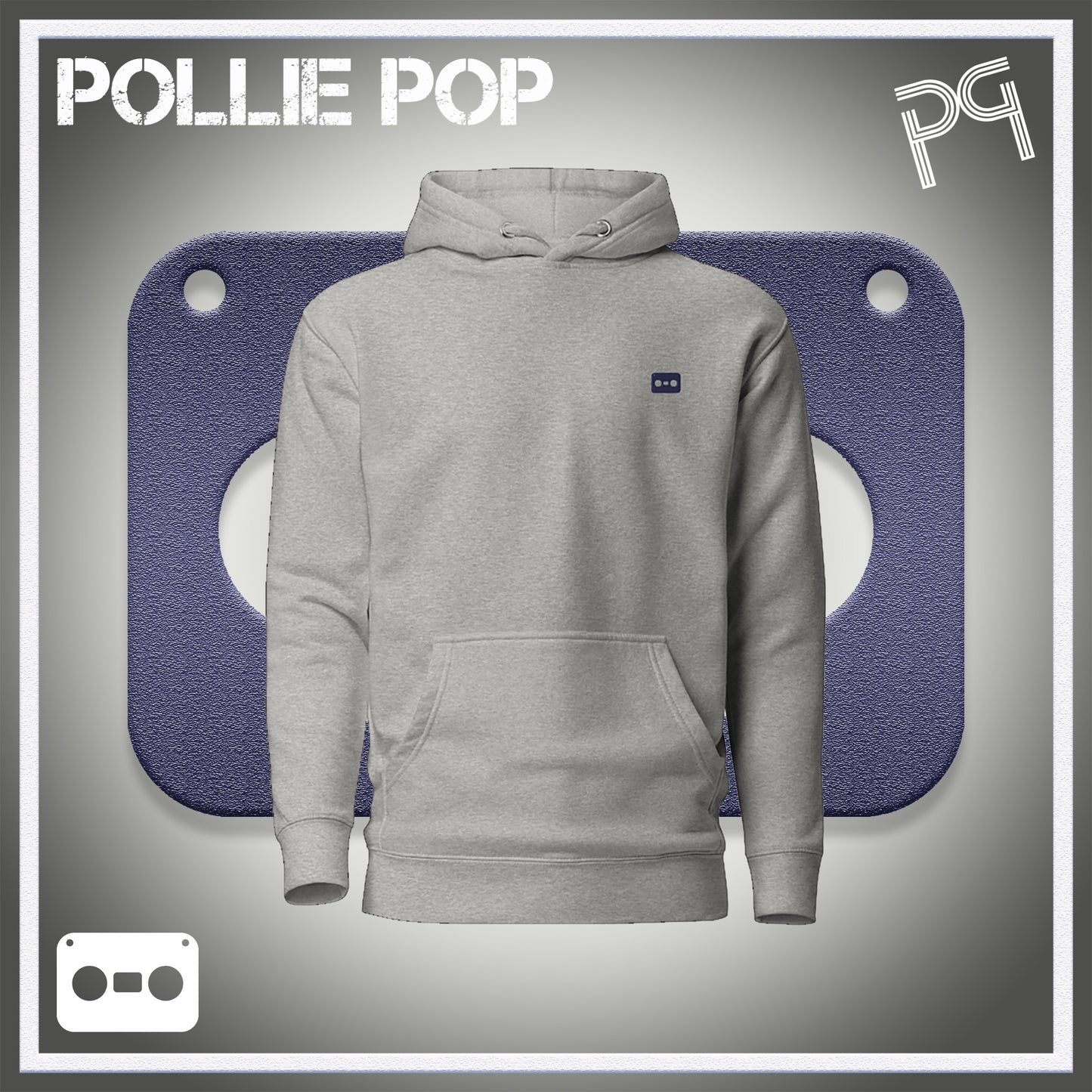 Navy Tape Hoodie 4