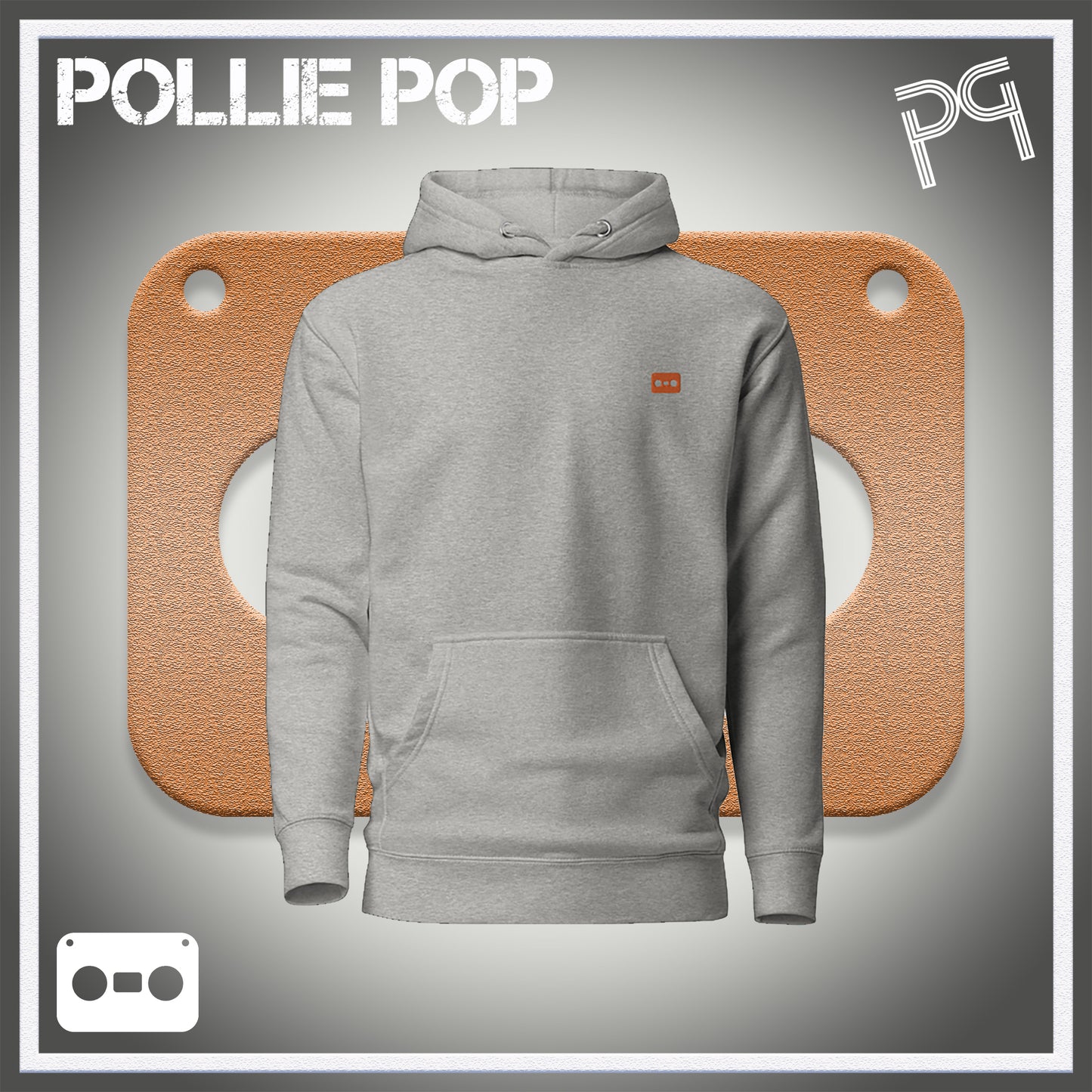 Orange Tape Hoodie